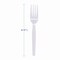 Boardwalk Mediumweight Polystyrene, Fork, White, PK1000 BWK FORKMWPS - alternate 3